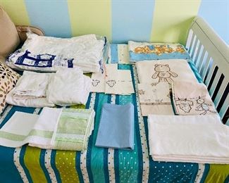 Various Sheets, Linens, Pillows and Pillowcases