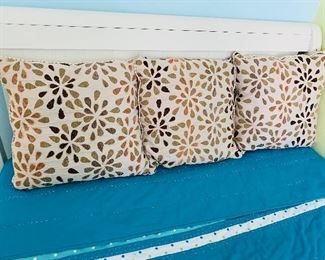 Pillows in Floral Star Prints (in Bedroom 2)