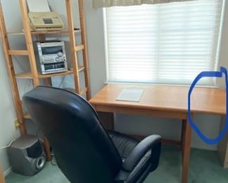 Office Table with Drop Leaf (encircled on the right)