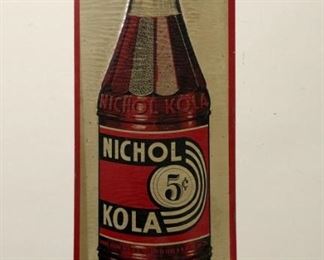 Nichol Kola Tin Advertising Sign