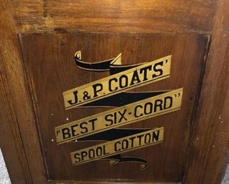J & P Coats Spool Cabinet