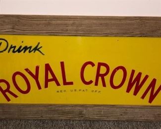 Royal Crown Metal Framed Sign