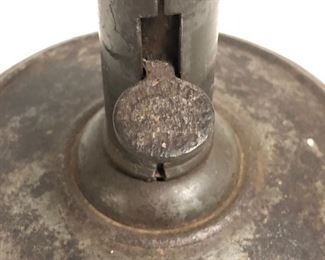 Tin Push Up Candlestick Dated 1853