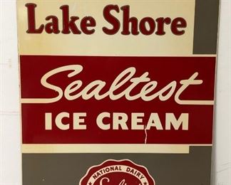 Metal Lake Shore Sealtest Ice Cream Sign