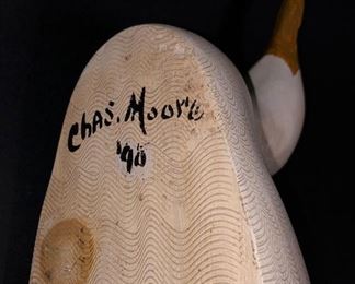 Wooden Seagull Decoy By Charlie Moore
