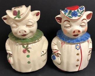 Collection of Cookie Jars Incl. Shawnee "Winnie" Cookie Jars