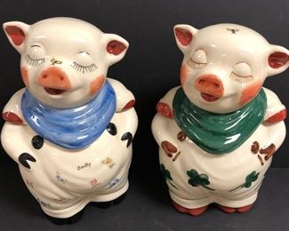 Collection of Cookie Jars Incl. Shawnee "Smiley" Pig