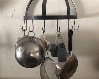 Pots hanging with hanger