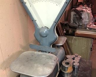 Vintage Toledo scale with weights