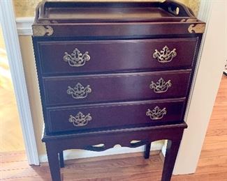 Mahogany Silver Chest