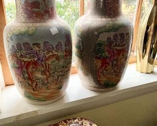 Pair Temple Jars