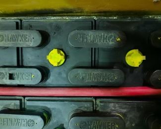 Forklift Battery Closeup