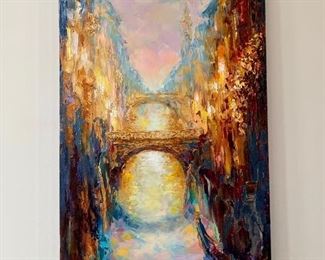 Original oil on canvas “Evening Venice” by Viktoria Lapteva