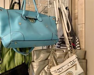A nice selection of ladies handbags