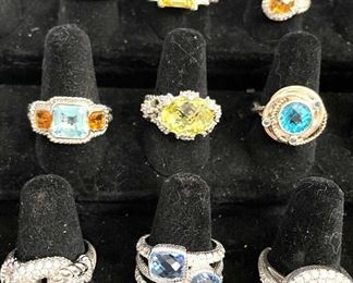 Judith Ripka jewelry. Ring sizes, 6-8