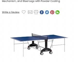 Kettler ping pong table