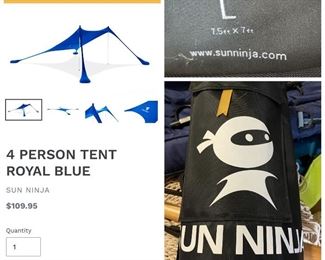 ‘Sun ninja’ beach shade canopy
