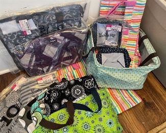 Lots of new ‘Thirty One’ bags, pouches, and totes