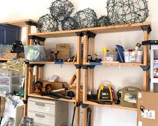 4 sections of sturdy wood shelves