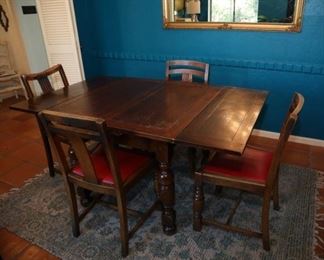vintage pub table with extension