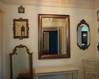 lots of mirrors of all sizes