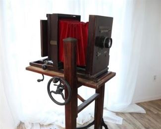 8x10 Century Studio Camera on rolling stand