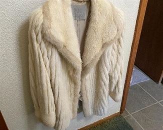 WHITE MINK COAT
