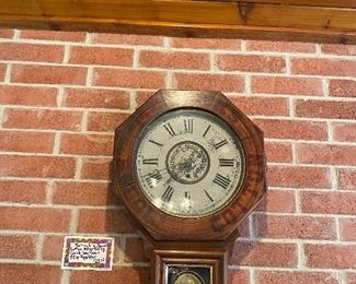 MERRICK’S  COTTON SPOOL ADVERTISING CLOCK/NEW HAVEN