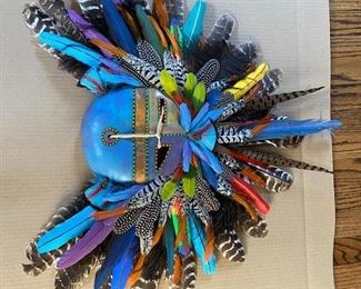 Feather Mask Wall Hanging