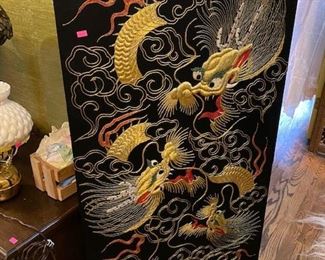 Chinese Thread Art - Dragons