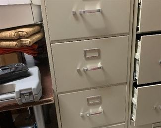 $45 EACH ~( 12~ AVAILABLE )HON COMPANY FOUR ~ DRAWER METAL 514PL 510 SERIES ~ FULL SUSPENSION FILE CABINET ~ 