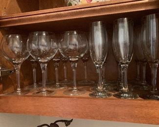 LOVELY BARWARE IN A VARIETY OF STYLES. WHITE WINE, CHAMPAGNE, WATER, RED WINE STARTING AT $24 PER SET