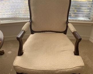 $125 UPHOLSTERED AND MAHOGANY CHAIRS