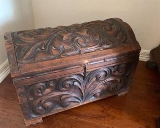 $150 CARVED CHEST