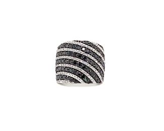 Gorgeous Black Diamond Statement Estate Ring; $1000 Retail