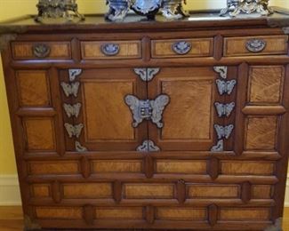 Vintage Chinese butterfly cabinet