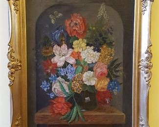 19th century oil, signed Barnes