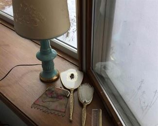 Dresser Set and Chain Purse