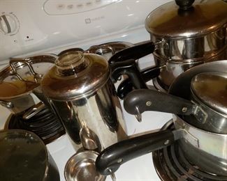 Revere Ware and Cuisinart Pots and Pans