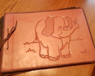 Leather Elephant Photo Album