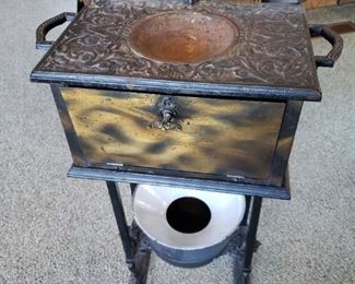 1870's Eastlake Smoking Cabinet. Very good shape. 