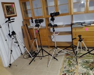 tripods and lighting