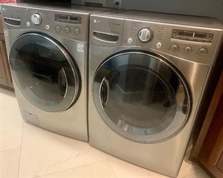 Front load washer and electric dryer