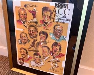 2006 ACC football championship legends framed print