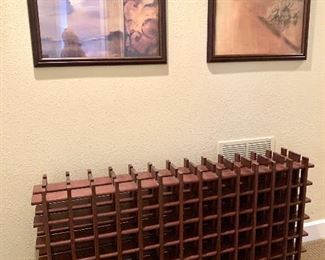 Wine rack (can stand vertical or horizontal)