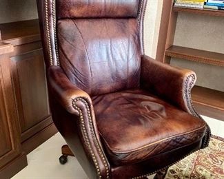 Leather desk chair