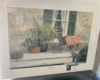Cotton Ketchie “Tabby’s Porch” 1991 print
