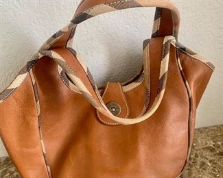 Burberry leather handbag