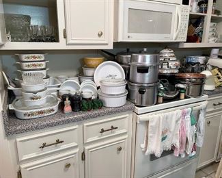 CORNING WARE AND POTS AND PANS
