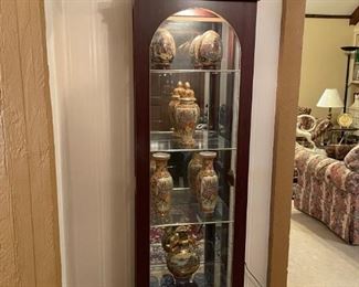 LIGHTED CURIO CABINET